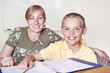 Elementary School Teacher and her student