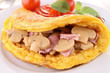 fried omelette with mushroom