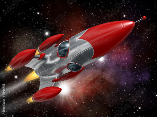 Illustration: Space rocket Space rocket