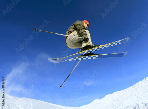 Photo: Skier in the sky Skier in the sky