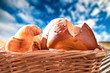 Croissant and roll