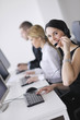 business people group working in customer and help desk office