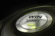 abstract win start button, winning money concept abstract win start button, winning money concept