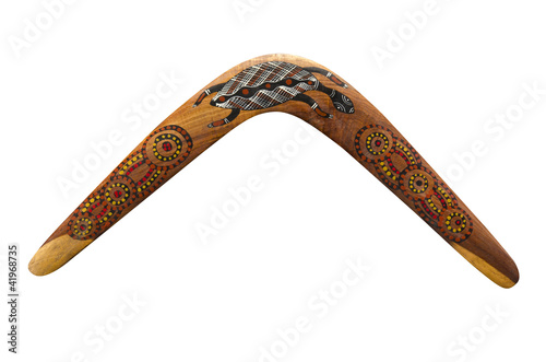 Photo: Australischer Bumerang aus Holz (wooden Boomerang) Australischer Bumerang aus Holz (wooden Boomerang)