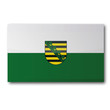 Flagge-Sachsen mit Wappen