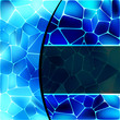 Stained glass design template. EPS 8