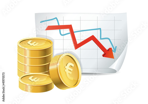 Vector: golden coins and descending graph golden coins and descending graph