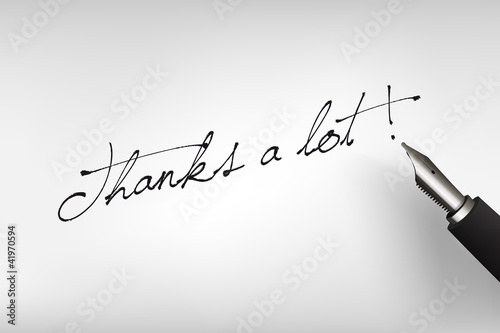 Vector: Thanks a lot Thanks a lot