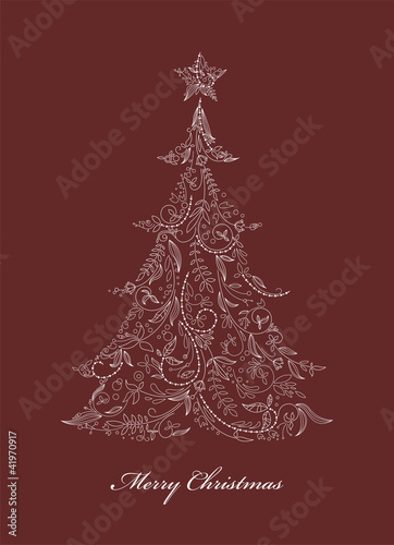 Vector: christmas tree christmas tree
