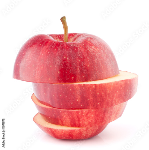 Photo: Apple red sliced Apple red sliced