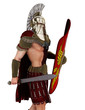 soldier marching side view
