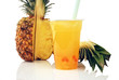 Bubble Tea Ananas mit Spiegelung