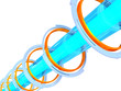 Illustration: abstract futuristic tunnel abstract futuristic tunnel
