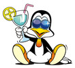 Penguin with Cocktail