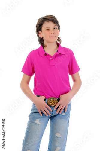 Foto: Portrait of emotionally boy. Portrait of emotionally boy.