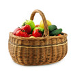 fruits and vegetables in basket