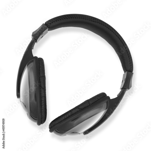 Photo: headphones white background headphones white background