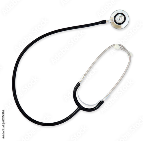 Photo: stethoscope white background stethoscope white background