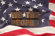 Photo: American flag with the words We the people American flag with the words We the people