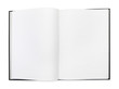 open book white background