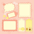 boy's frame and tags collection for scrapbook