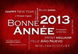 Bonne Année 2013 Nouvel An langues international nuage de mots
