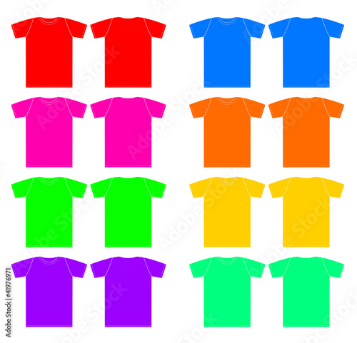 Illustration: Plaquette de tee-shirt face et dos Plaquette de tee-shirt face et dos