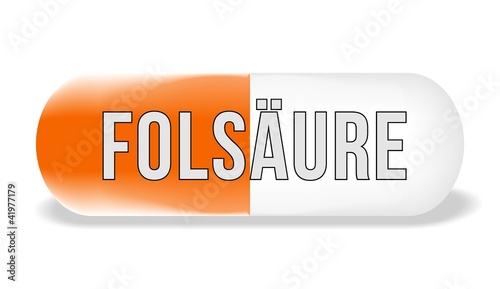 Illustration: Folsäure Kapsel Folsäure Kapsel