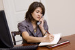 Photo: Businesswoman in home office Businesswoman in home office