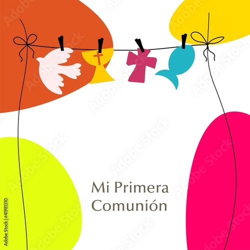 Vector: MI PRIMERA COMUNION MI PRIMERA COMUNION
