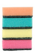 stack of sponges isolated
