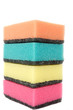 stack of sponges isolated