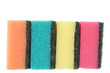 stack of sponges isolated