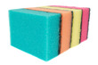 stack of sponges isolated