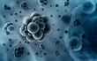 Bacteria concept 3d illustration