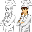cook with a wooden spoon