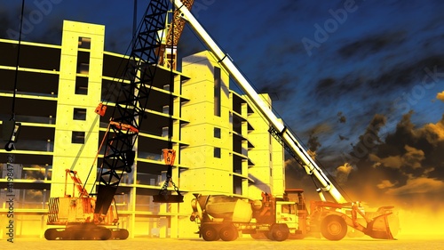 Illustration: Construction site Construction site