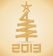 Wooden Christmas tree design