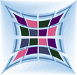 bright dynamic pattern, consisting of geometric elements bright dynamic pattern, consisting of geometric elements