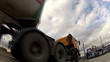 Truck tanker carrying gas condensate (fisheye). Truck tanker carrying gas condensate (fisheye).