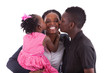 Photo: Happy african mother with her children's Happy african mother with her children's