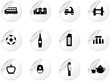 Stickers with English culture icons