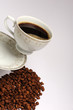 China white porcelain coffe Cup with white serving