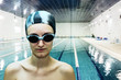 Professional female swimmer