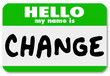 Illustration: Nametag Hello My Name is Change Label Sticker Nametag Hello My Name is Change Label Sticker