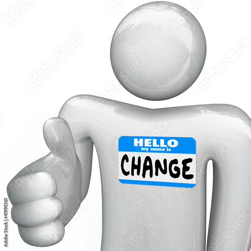 Illustration: Nametag Hello My Name is Change Person Handshake Nametag Hello My Name is Change Person Handshake