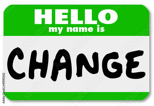 Illustration: Nametag Hello My Name is Change Label Sticker Nametag Hello My Name is Change Label Sticker