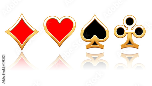 Illustration: Bouton symbole de carte en or Bouton symbole de carte en or