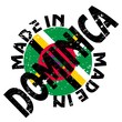 vector label Made in Dominica vector label Made in Dominica