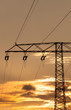 Foto: Strommast im Sonnenuntergang Strommast im Sonnenuntergang